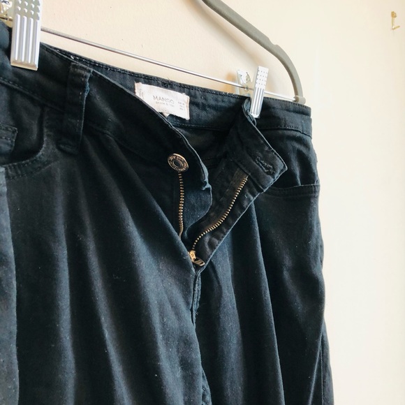 Mango Black Denim Paty Skinny Stretchy Jeans Women’s Pants USA 8 - Picture 5 of 6